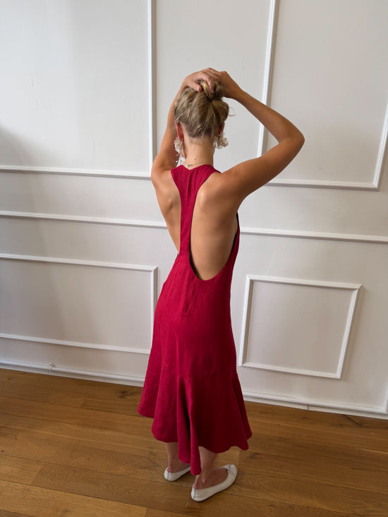 Ira Dress - Raspberry