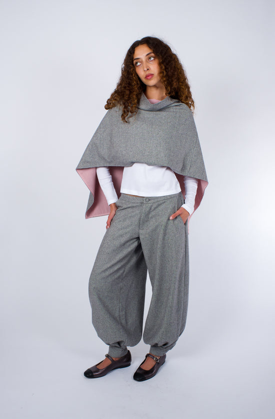 Priscilla Cape - Oyster Grey