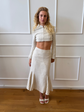 Maia Jacket - White & Stone Stripe