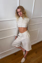Stella Short - White & Stone Stripe
