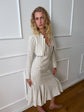 Maia Jacket - White & Stone Stripe