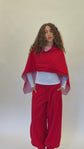 Priscilla Cape - Crimson Red
